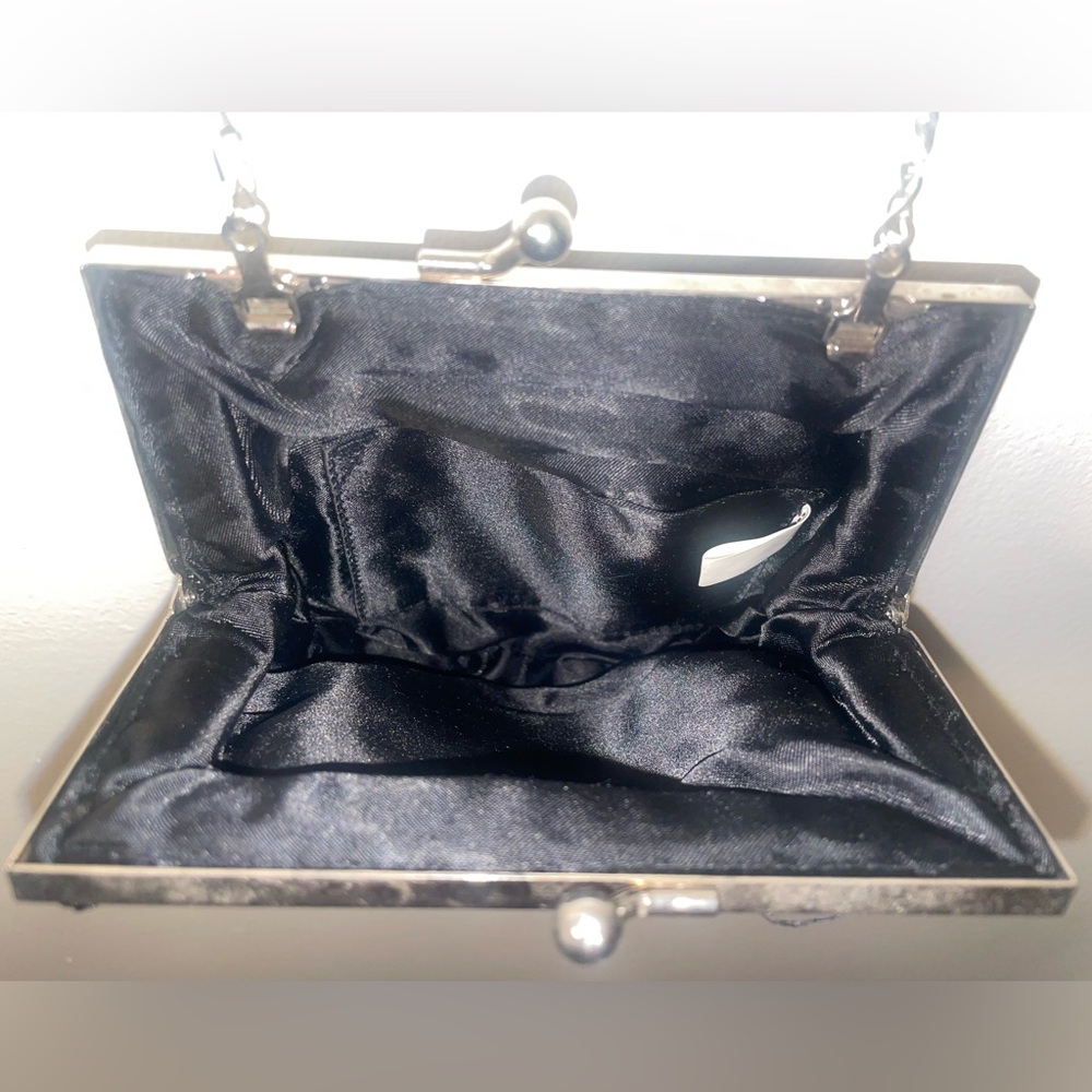 Vintage Black Beaded Evening Clutch Bag - Picture 5 of 7
